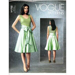 Vogue V1732 Misses 14 to 22 Fancy Skirts Uncut Sewing Pattern